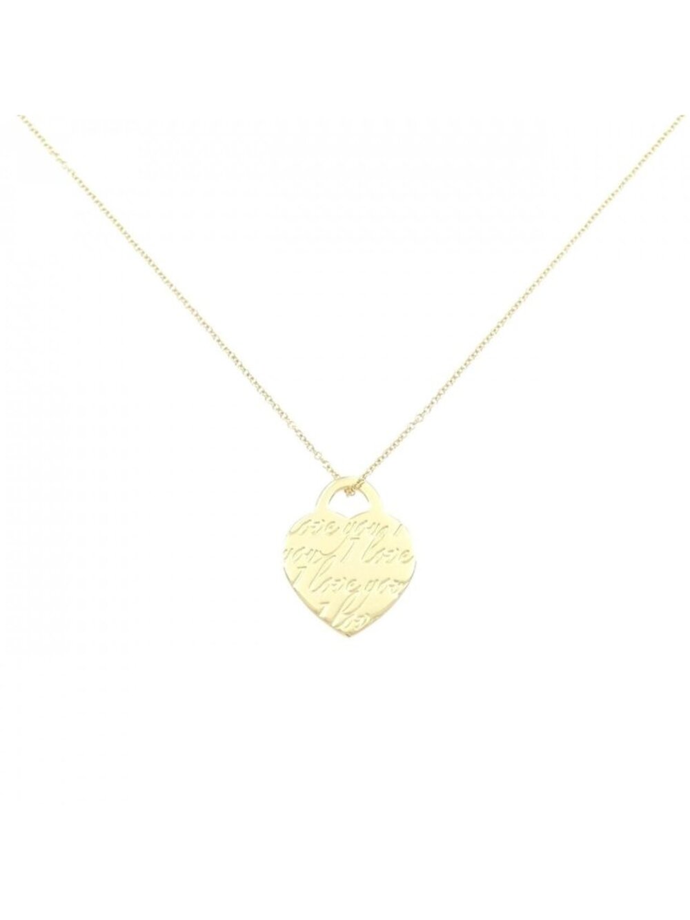 Tiffany & Co Notes Heart Necklace